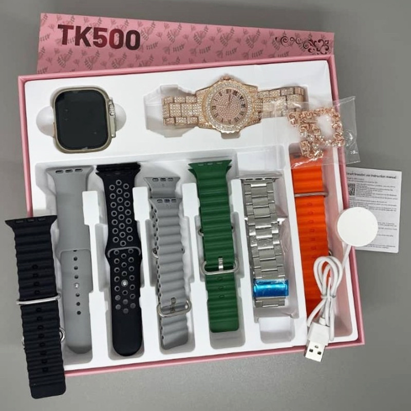 Coffret Montre Connectée TK500 + 7 Ceintures + Bracelet en Tunisie