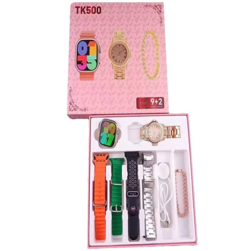 Coffret Montre Connectée TK500 + 7 Ceintures + Bracelet en Tunisie
