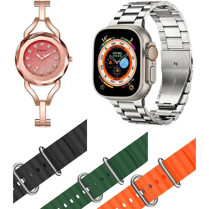 Coffret Montre Connectée TK600 + 7 Ceintures + Stylo en Tunisie
