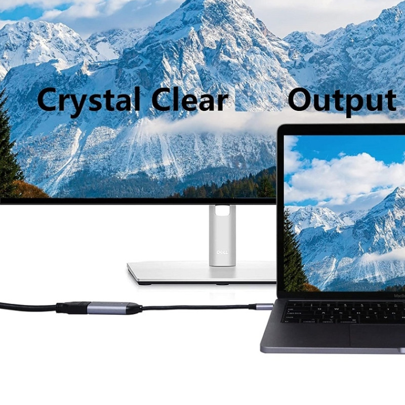 Adaptateur Airsky HC-33 Type-C Vers HDTV 4K Gris en Tunisie