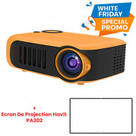 Mini Vidéo Projecteur Deli LCD Jaune En Tunisie