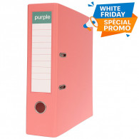 Classeur à Levier Purple Essential 75mm A4 Rouge Pastel