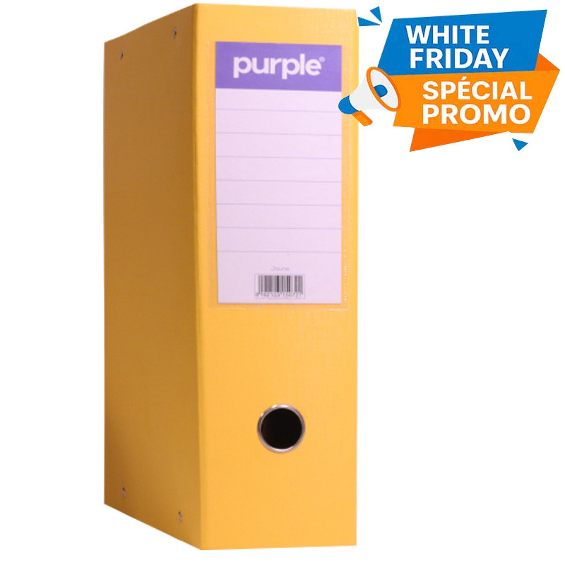 Classeur à Levier Purple Essential Dos 75mm Jaune en Tunisie