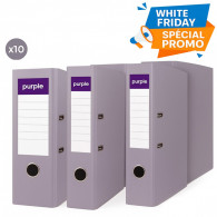 Pack de 10 Classeur à Levier Purple Essential Dos 75mm Gris En Tunisie