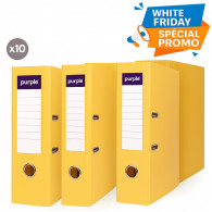 Pack de 10 Classeur à Levier Purple Essential Dos 75mm Jaune En Tunisie