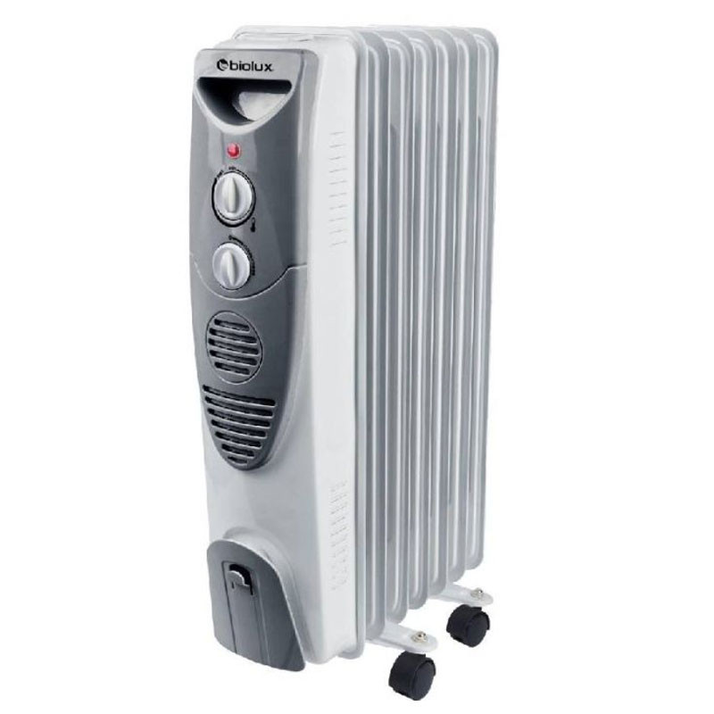 Radiateur à Bain D'huile Biolux 9 Eléments 2000W Blanc