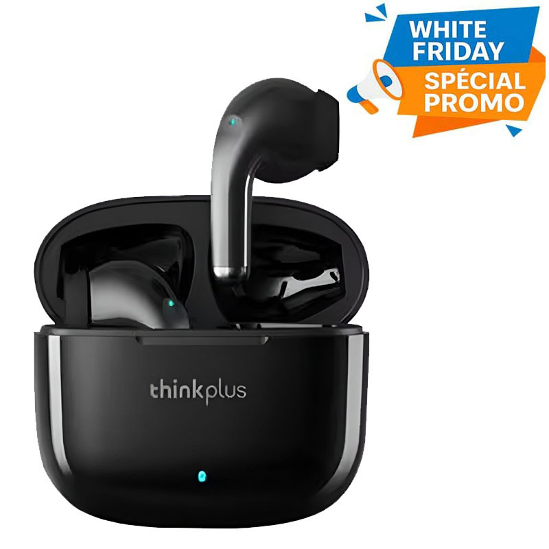 Écouteur Sans Fil LENOVO LP40 Pro Noir en Tunisie