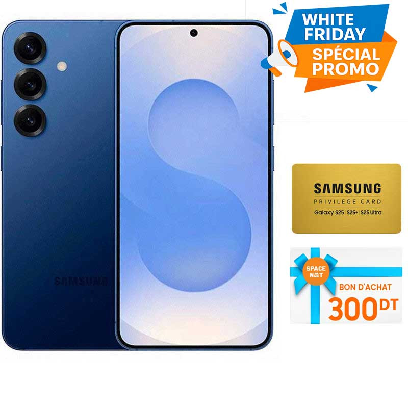 Samsung S25 5G 12Go 256Go Bleu en Tunisie