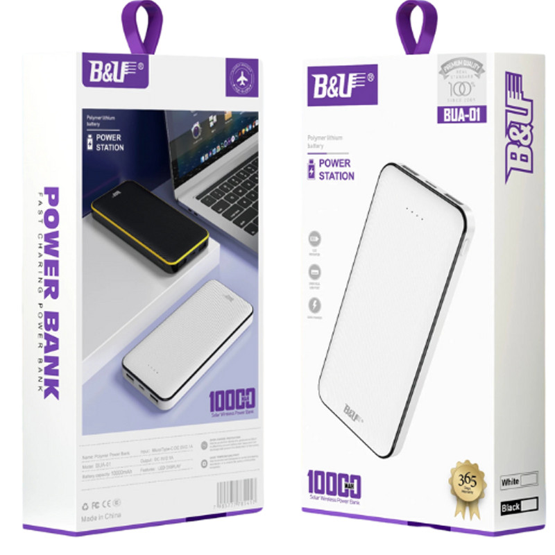 Power Bank BUA01 10 000 mAh Blanc En Tunisie