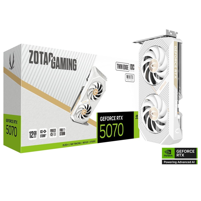 Carte Graphique Zotac Gaming GeForce RTX 5070 12Go GDDR7 Twin Edge OC En Tunisie