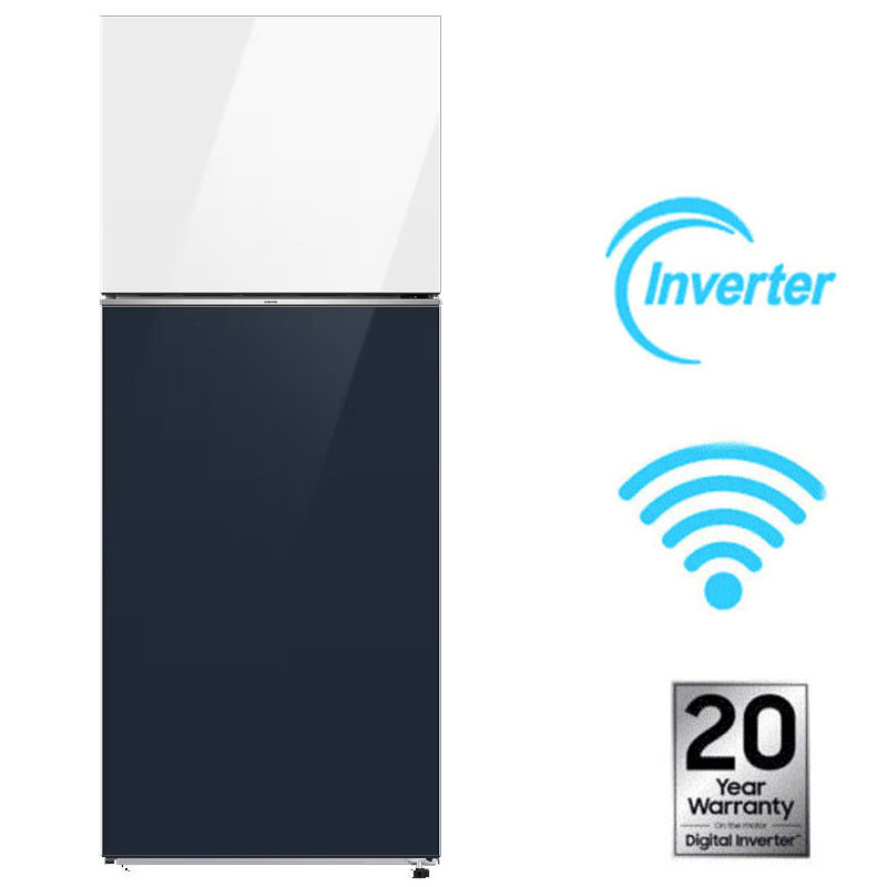 Réfrigérateur Samsung RT42CB66448AEL 415 Litres NoFrost Blanc & Bleu Marine en Tunisie