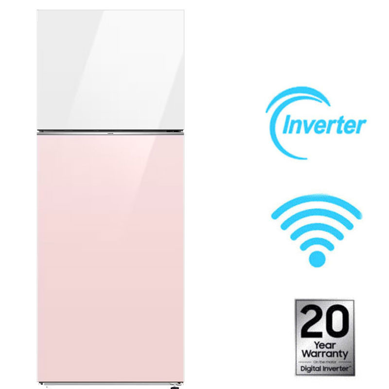 Réfrigérateur Samsung RT47CB66448CEL 460Litres NoFrost Blanc & Rose en Tunisie