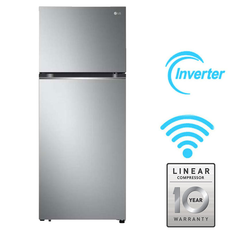 Réfrigérateur LG Nofrost 390 Litres Inox (GN-B392PLGB)
