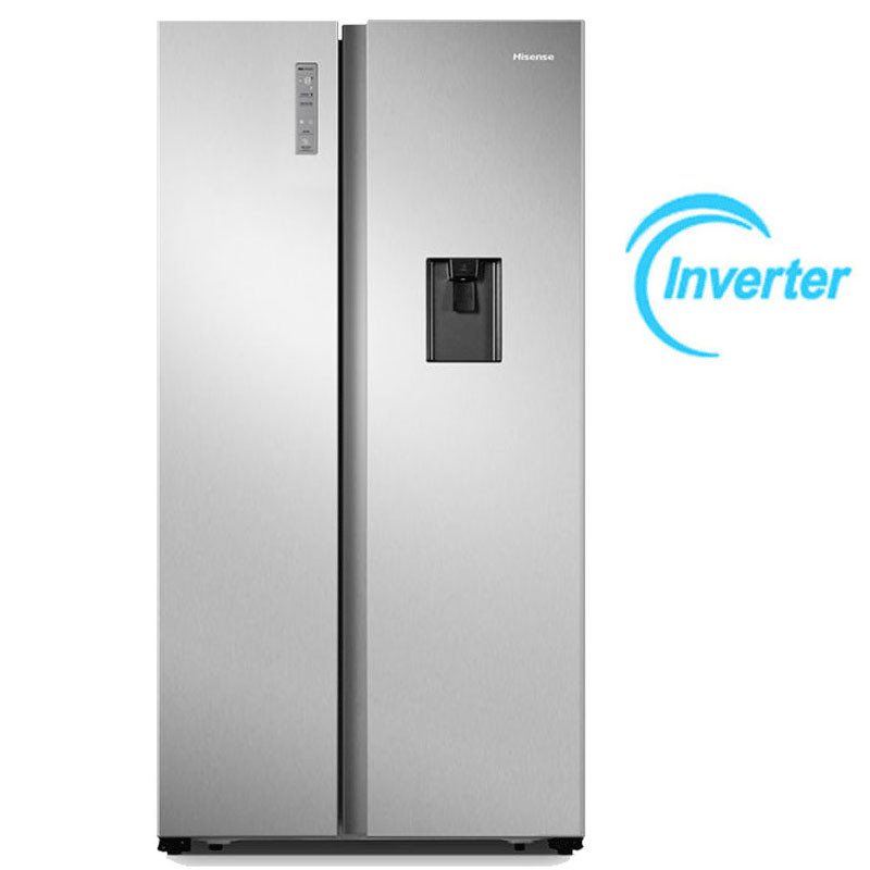 Réfrigérateur Side By Side Hisense RS3P518NMC 519 Litres Inverter Nofrost Inox EN Tunisie