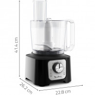 Robot Multifonctions Moulinex Double Force Compact FP546811 800W Noir EN Tunisie