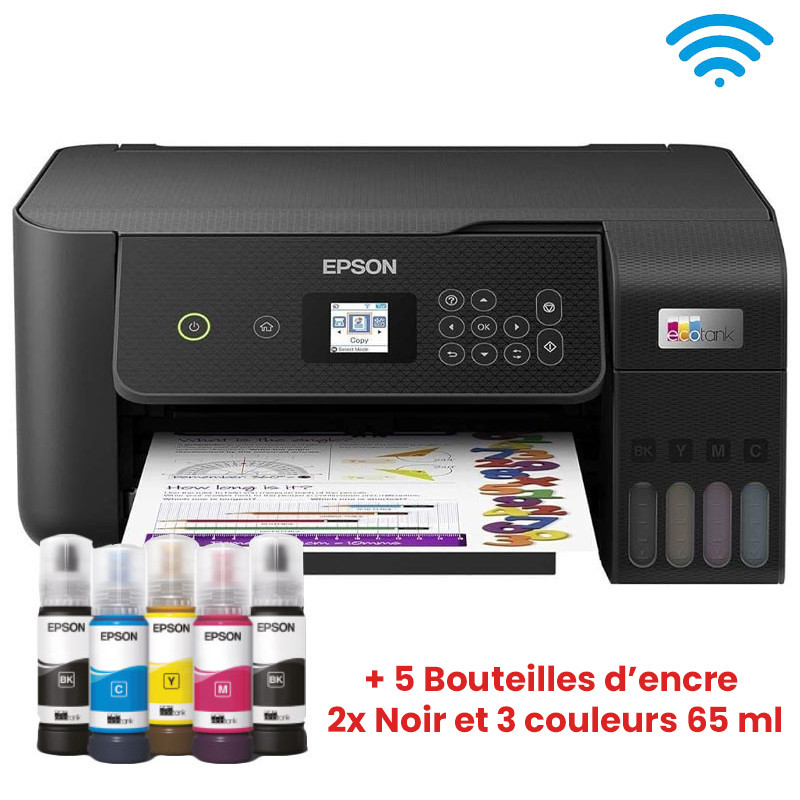 Imprimante Epson EcoTank L3260 3 En1 à Réservoir d'Encre Couleur Wifi en Tunisie