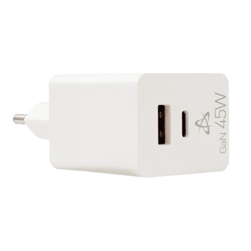 Adaptateur Chargeur Rapide Sbox HC-45 USB-A/Type-C 45W Blanc en Tunisie