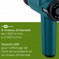 Pistolet De Massage Musculaire Beurer Compact MG99 Vert en Tunisie