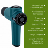 Pistolet De Massage Musculaire Beurer Compact MG99 Vert en Tunisie