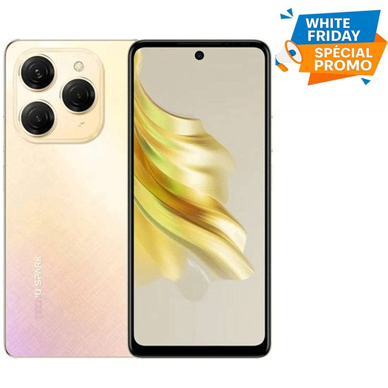 Smartphone Tecno Spark 20 Pro 8Go 256Go Gold en Tunisie