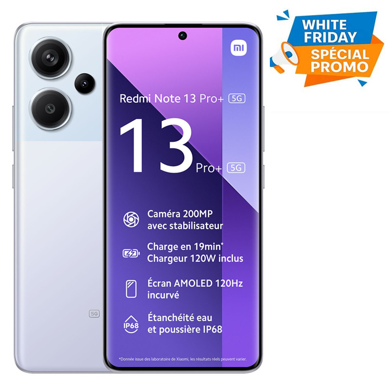 Smartphone Xiaomi Redmi Note 13 Pro Plus 12Go 512Go Violet en Tunisie
