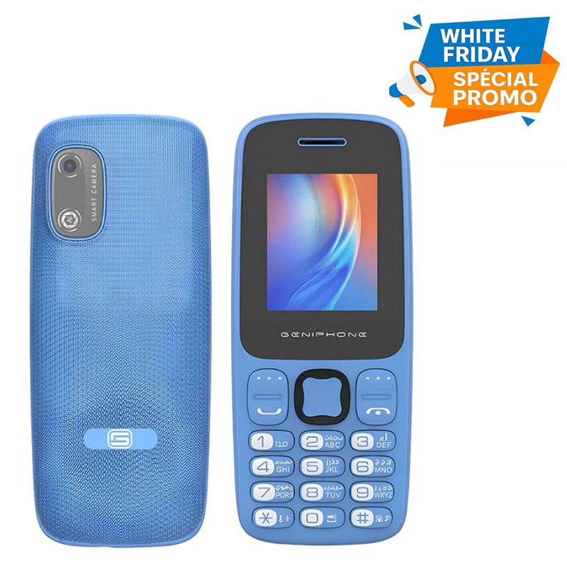 Téléphone Portable Geniphone A4 Mini Bleu en Tunisie