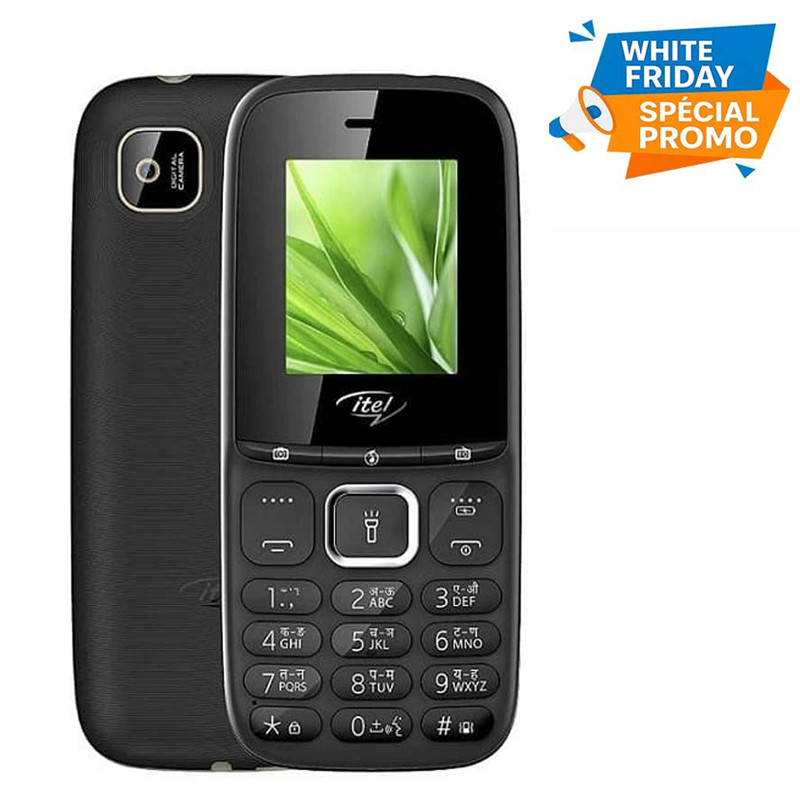 Téléphone Portable Itel 2173 Noir en Tunisie