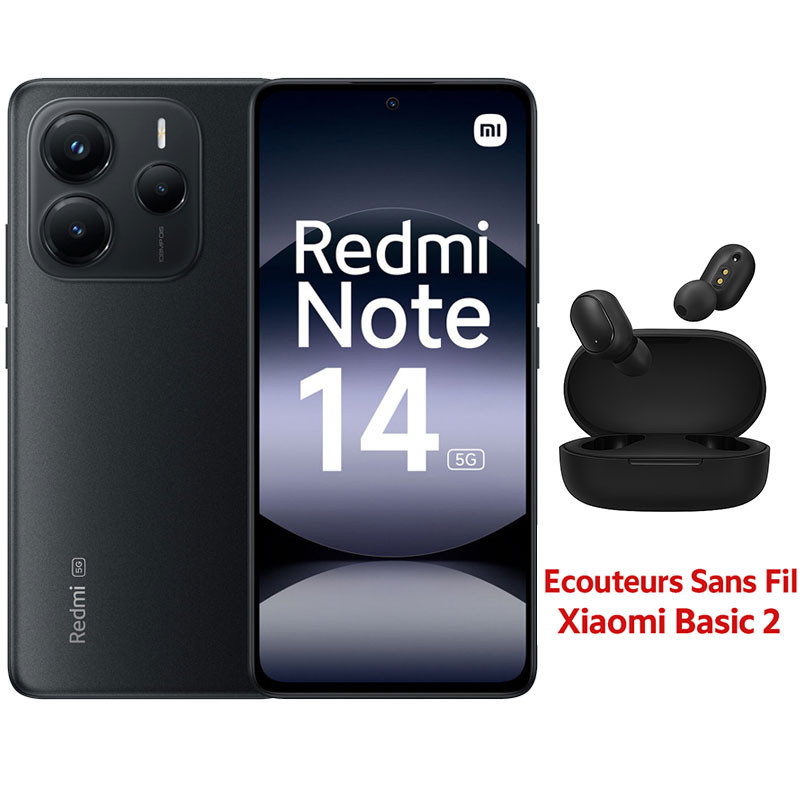 Redmi Note 14 5G 6Go 128Go Noir en Tunisie