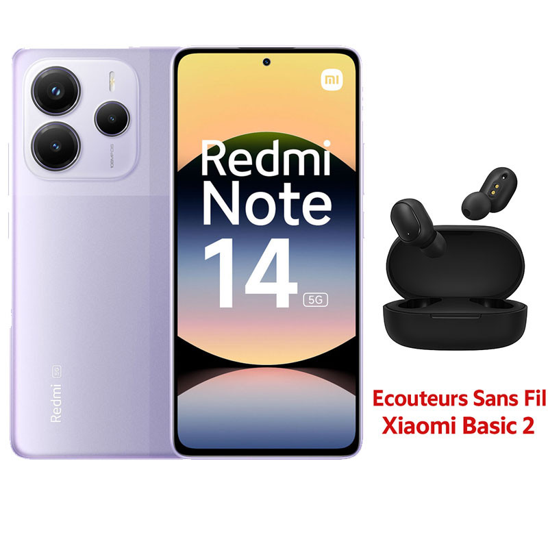 Redmi Note 14 5G 6Go 128Go Violet en Tunisie
