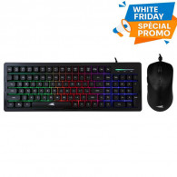 Pack Gamer Clavier & Souris Baracuda Orca BGC Noir En Tunisie