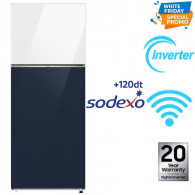 Réfrigérateur Samsung RT42CB66448AEL 415 Litres NoFrost Blanc & Bleu Marine