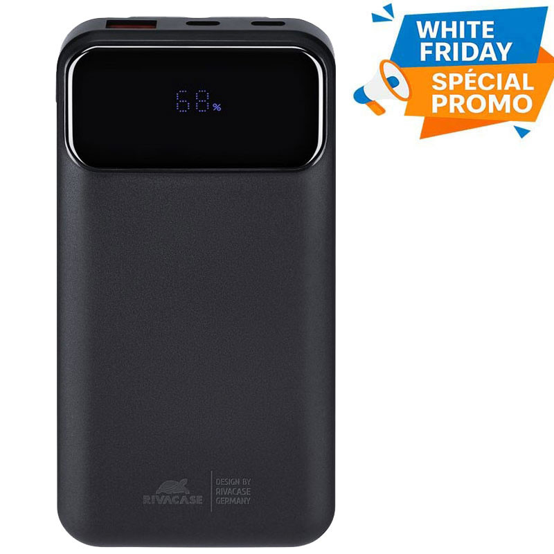 Power Bank Rivacase VA2211 10000 mAh Noir En Tunisie