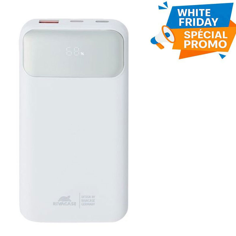 Power Bank Rivacase VA2211 10000 mAh Blanc En Tunisie