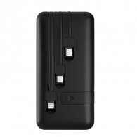 Power Bank B&LF BUA05 Avec 3 Cable 10 000 mAh Noir en Tunisie