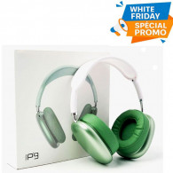 Casque Sans Fil P9 Bluetooth Avec Emplacement Carte Mémoire Vert