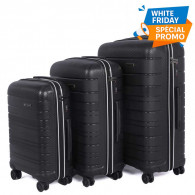 Set De 3 Valises Incassable Starbag Noir & Blanc en Tunisie