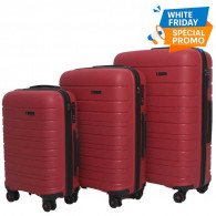 Set De 3 Valises Incassable Starbag Rouge en Tunisie