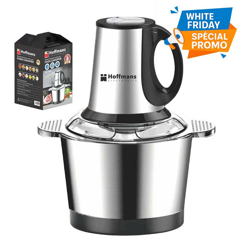 Hachoir Electrique Hoffmans HM-8829 1200W Silver en Tunisie