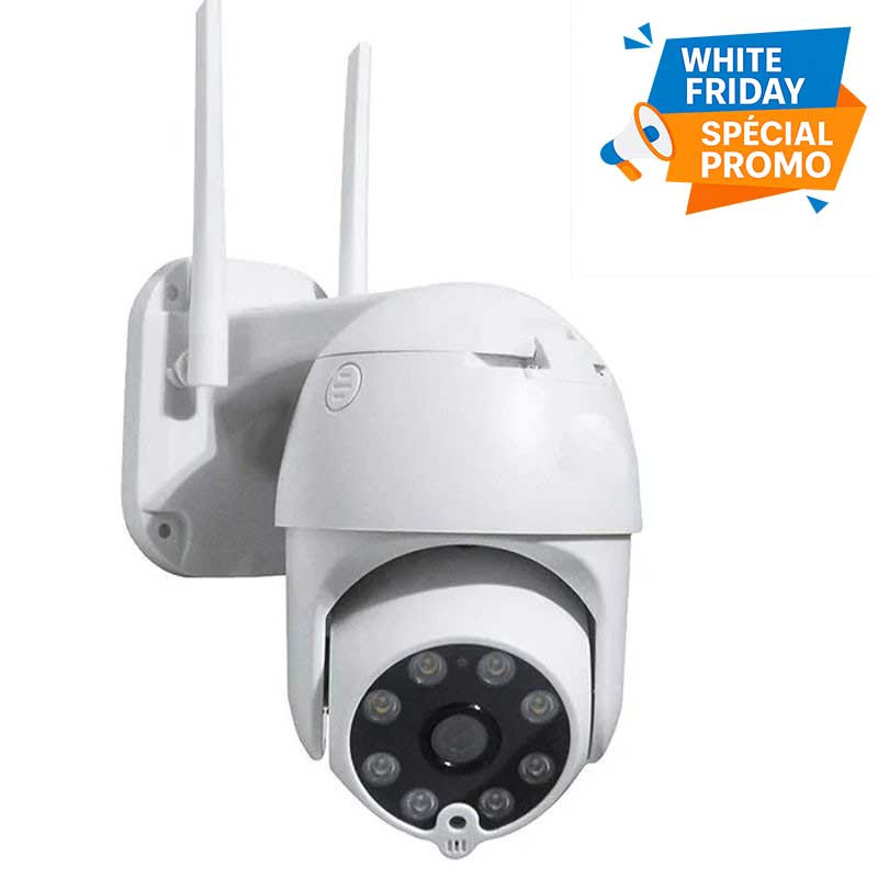 Caméra De Surveillance Extérieur Jortan JT-8167QP 2MP 2 Antennes Blanc en Tunisie