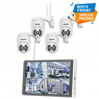 Kit de Surveillance Jortan 4 Caméras Externes 2MP Avec Ecran en Tunisie