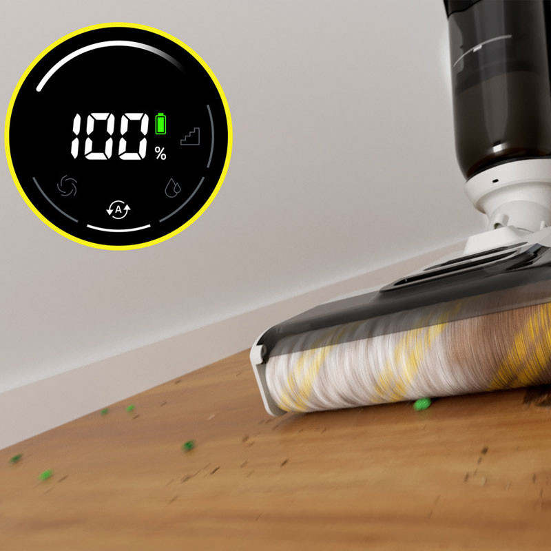 Aspirateur Balai Sans fil Kärcher Laveur FCV4 3En1 Xtra Clean 180W Noir en Tunisie