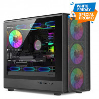 Boitier Gaming Power Train N1 M-ATX RGB Noir en Tunisie