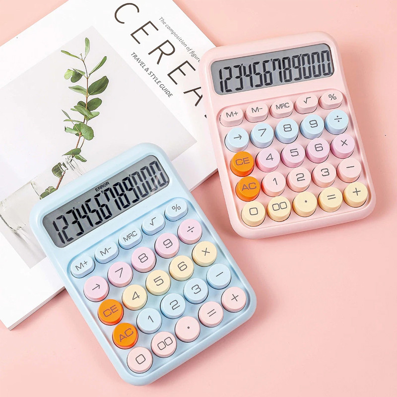 Calculatrice Mécanique F7I4 Pastel en Tunisie