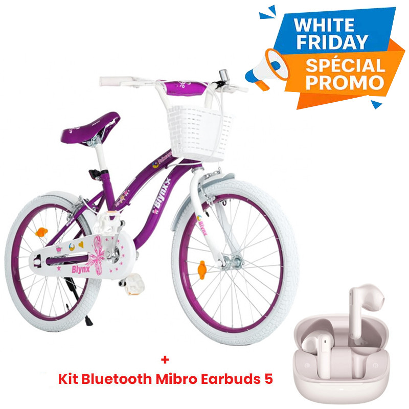 Vélo Enfant Blynx KID02 16″ Violet En Tunisie