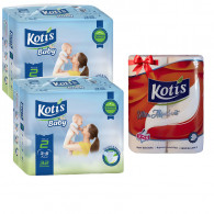 Couches Bébé Kotis Premium T2 32 Pièces en Tunisie