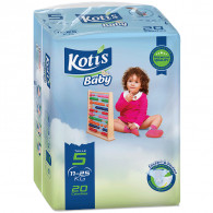 Couches Bébé Kotis Premium T5 20 Pièces Junior Eco en Tunisie