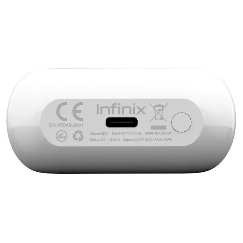 Ecouteurs Bluetooth Infinix XE37 AI BUDS Blanc en Tunisie
