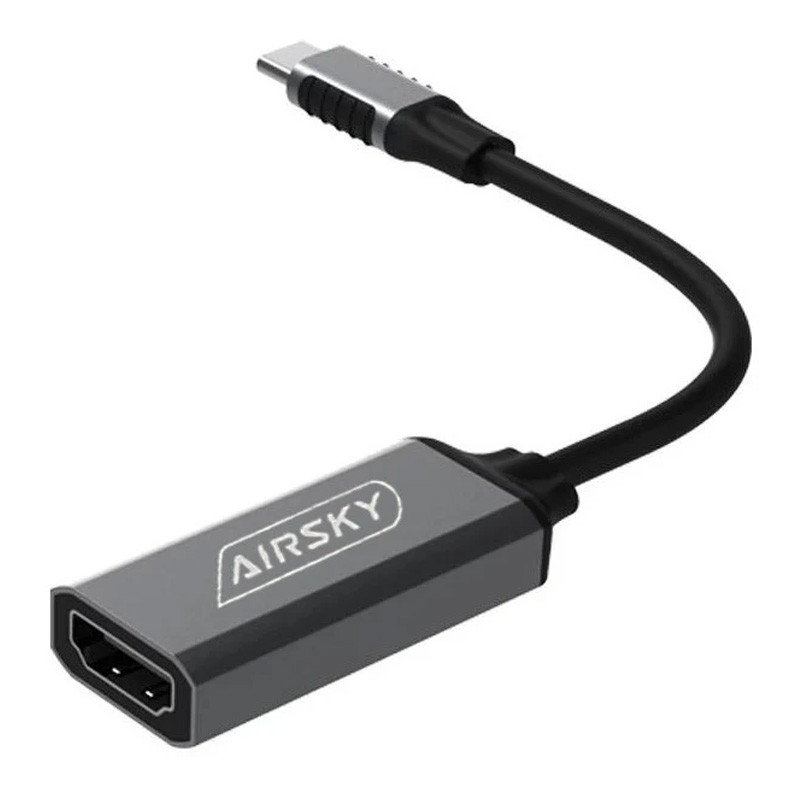 Adaptateur Airsky HC-33 Type-C Vers HDTV 4K Gris en Tunisie
