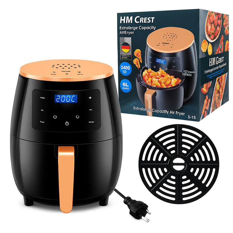Air Fryer HM Crest HM-18 2400W 6L Noir en Tunisie