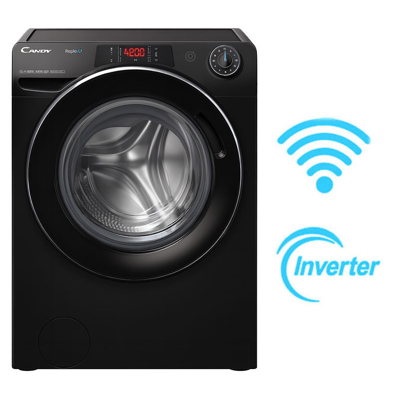 Machine à Laver Frontale Candy Inverter Smart RO1411DMCBT 11Kg Noir en Tunisie